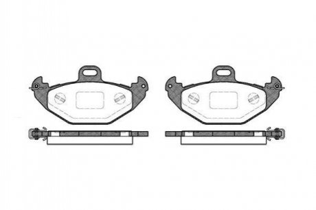 Колодки тормозные дисковые Renault Laguna, Espace, Safrane REMSA 0686.00