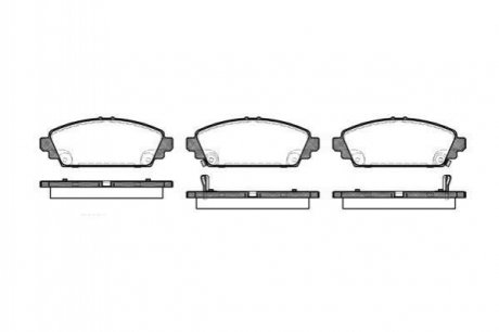 Колодки гальмівні дискові Honda Accord, Civic REMSA 0700.02