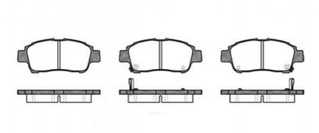 Купить Колодки тормозные дисковые Toyota Yaris REMSA 0712.02 (фото1) подбор по VIN коду, цена 669 грн.