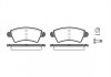 Купити Колодки гальмівні дискові Peugeot 206 REMSA 0726.10 (фото1) підбір по VIN коду, ціна 1256 грн.