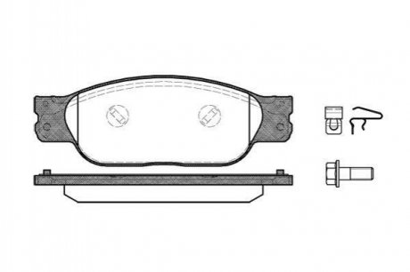 Колодки тормозные дисковые Jaguar XJ, XF REMSA 0731.10