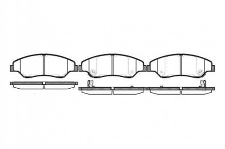 Колодки тормозные дисковые Ford Transit, Focus, Connect REMSA 0739.02