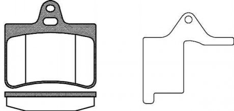 Колодки гальмівні дискові Citroen C5, Audi A6 REMSA 0830.20
