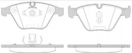 Купить Комплект тормозных колодок из 4 шт. дисков BMW F10, E82, E65, E66, F11, E60, E61, E63, E64, E90, E91, E92 REMSA 0857.50 (фото1) подбор по VIN коду, цена 1262 грн.