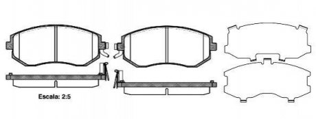 Купити Колодки гальмівні дискові Subaru Impreza, Forester, XV, Legacy, Outback REMSA 0951.04 (фото1) підбір по VIN коду, ціна 1411 грн.