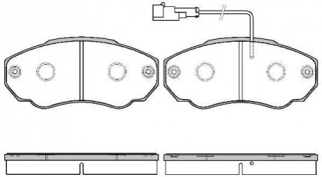 Купить Колодки тормозные дисковые Peugeot Boxer, Fiat Ducato, Citroen Jumper REMSA 0960.21 (фото1) подбор по VIN коду, цена 1289 грн.