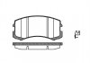 Купить Колодки тормозные дисковые Mitsubishi Lancer REMSA 0965.01 (фото1) подбор по VIN коду, цена 1130 грн.
