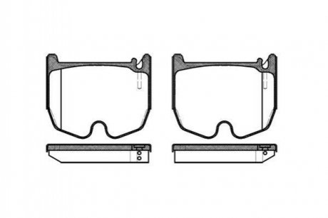 Колодки тормозные дисковые Mercedes W220, C215, W211, S211, CLS-Class, W221, C216 REMSA 0992.00