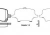 Купить CHEVROLET Тормозные колодки передние HHR 2.4 06- REMSA 1089.12 (фото1) подбор по VIN коду, цена 1872 грн.