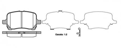 CHEVROLET Гальмівні колодки передні HHR 2.4 06- Chevrolet Malibu REMSA 1089.12