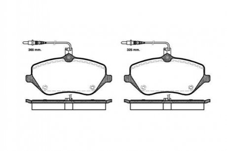 Колодки тормозные дисковые Citroen C5, Peugeot 607, 407, Citroen C6 REMSA 1101.04