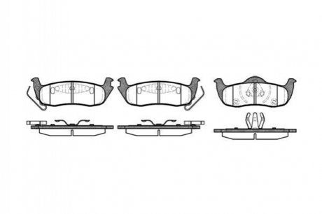 Колодки тормозные дисковые Jeep Grand Cherokee REMSA 1106.10