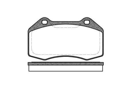 FORD гальмівні колодки передн.Focus,Transit,Tourneo 1,8 /16V 02- REMSA 1113.00