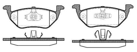 FORD гальмівні колодки задн. Maverick 01- REMSA 1125.00