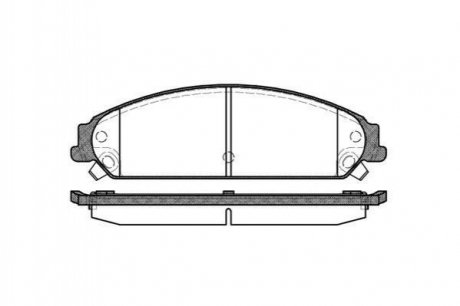 Колодки тормозные дисковые Chrysler 300C, Lancia Thema, Dodge Caliber REMSA 1128.08