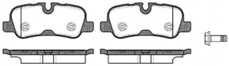 Комплект тормозных колодок из 4 шт. дисков REMSA 1159.10