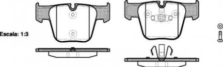 Колодки тормозные дисковые Mercedes W221, C216, W220, W222 REMSA 1218.00