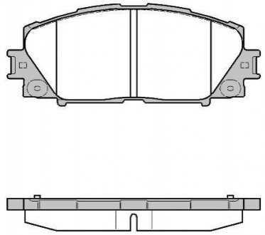 Комплект тормозных колодок из 4 шт. дисков Toyota Prius REMSA 1224.10