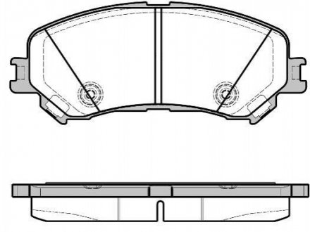 Комплект тормозных колодок из 4 шт. дисков Renault Espace, Megane, Scenic, Grand Scenic REMSA 1318.20
