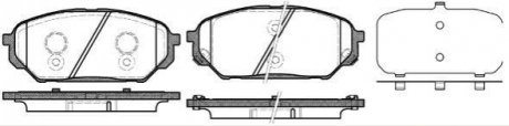 Колодки тормозные дисковые Hyundai IX55 REMSA 1322.12