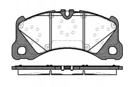 Колодки тормозные дисковые Porsche Panamera REMSA 1345.40