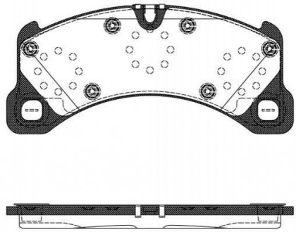 Колодки тормозные дисковые Porsche Panamera REMSA 1345.50