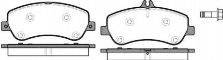 Комплект гальмівних колодок з 4 шт. дисків Mercedes GLK-Class REMSA 1377.00