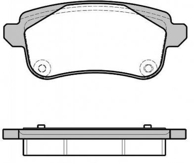 Комплект тормозных колодок из 4 шт. дисков Renault Espace, Megane, Scenic, Grand Scenic REMSA 1387.30