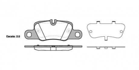 Комплект тормозных колодок из 4 шт. дисков Porsche Panamera, 911 REMSA 1401.00