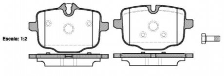 Комплект тормозных колодок из 4 шт. дисков BMW F13, F12, F11, F10, F06, X3 REMSA 1433.00