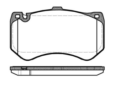 DB Тормоз колодки передней. E-CLASS T-Model (S212) E 63 AMG (212.277) 09-11 REMSA 1455.00