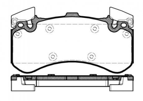 Колодки гальмівні дискові Audi A8, A7, A6, Q5 REMSA 1463.00