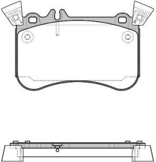 DB Гальм. колодки передн. A-CLASS (W176) A 45 AMG 4-matic (176.052) 13-18 REMSA 1465.10