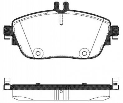 Комплект гальмівних колодок з 4 шт. дисків Mercedes W246, CLA-Class, W176, GLA-Class, Infiniti Q REMSA 1485.08