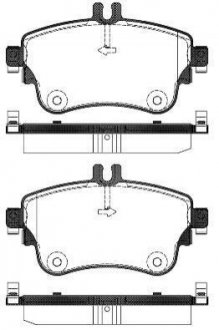 Колодки тормозные дисковые Mercedes W246, W176, CLA-Class REMSA 1487.08