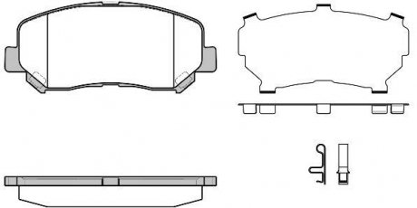 Купити Колодки гальмівні дискові (комплект 4 шт) Jeep Cherokee REMSA 1513.24 (фото1) підбір по VIN коду, ціна 1020 грн.