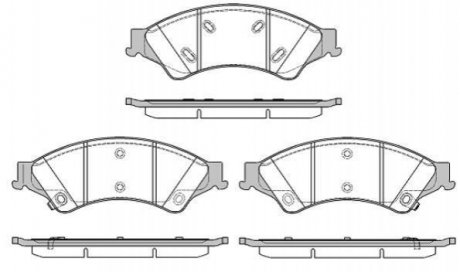 Колодки тормозные дисковые Mercedes W246 REMSA 1524.02