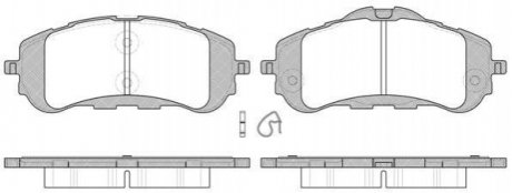Купити Комплект гальмівних колодок з 4 шт. дисків Peugeot 308 REMSA 1559.00 (фото1) підбір по VIN коду, ціна 1166 грн.