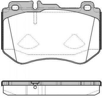 Колодки тормозные дисковые Mercedes W205, S205, C205 REMSA 1591.00