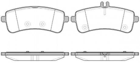 Колодки тормозные дисковые Mercedes W222, C217, W205, S205, C205, A217 REMSA 1594.00