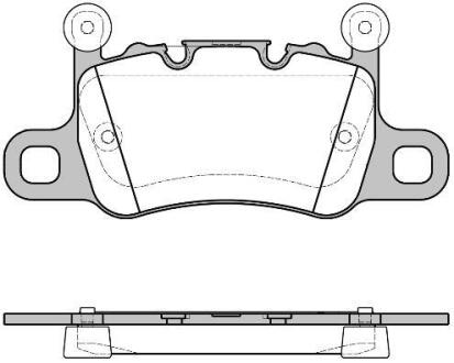LAND ROVER Гальмівні колодки задні DISCOVERY IV (L319) 3.0 4x4 13-18, PORSCHE 911 (991) 3.8 Turbo 13-20 REMSA 1598.10