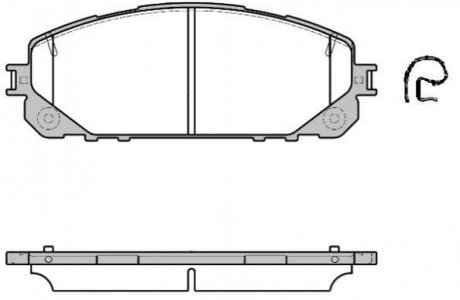 Колодки тормозные дисковые Jeep Cherokee REMSA 1613.00