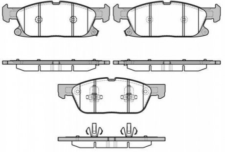 Колодки тормозные дисковые Ford S-Max, Galaxy REMSA 1657.02