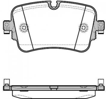 Колодки тормозные дисковые Audi Q7, Volkswagen Touareg, Audi Q8 REMSA 1668.08