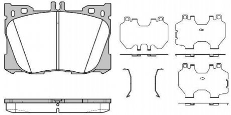 Колодки гальмівні дискові Mercedes W205, S205, GLC-Class, C205, W213, S213, A124, A207, A238, C124, C207, C238, CLS-Class REMSA 1705.00