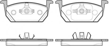 Купити SKODA КОЛОДКИ ГАЛЬМІВНІ ПЕРЕДНІ KAMIQ, OCTAVIA III Combi 19-, AUDI A1 Sportback 18- Seat Leon REMSA 1710.00 (фото1) підбір по VIN коду, ціна 1048 грн.