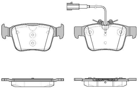 Купити ALFA ROMEO гальмівні колодки задн. з датчик. Giulia 15-Stelvio REMSA 1722.02 (фото1) підбір по VIN коду, ціна 1249 грн.