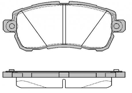 Колодки тормозные дисковые (комплект 4 шт.)) Ford KA REMSA 1728.00