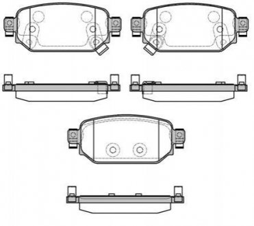 Колодки тормозные дисковые Mazda 3, CX-3 REMSA 1731.02