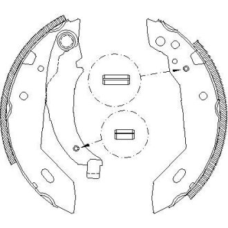 CITROEN Гальм. колодки задн. XSARA (N1) 1.8 i 97-00, PEUGEOT Peugeot 205, 309, 306, Citroen Xsara, AX REMSA 4095.00